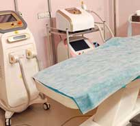 Diode and Q switch laser machines at Radiance Aesthetic Clinic